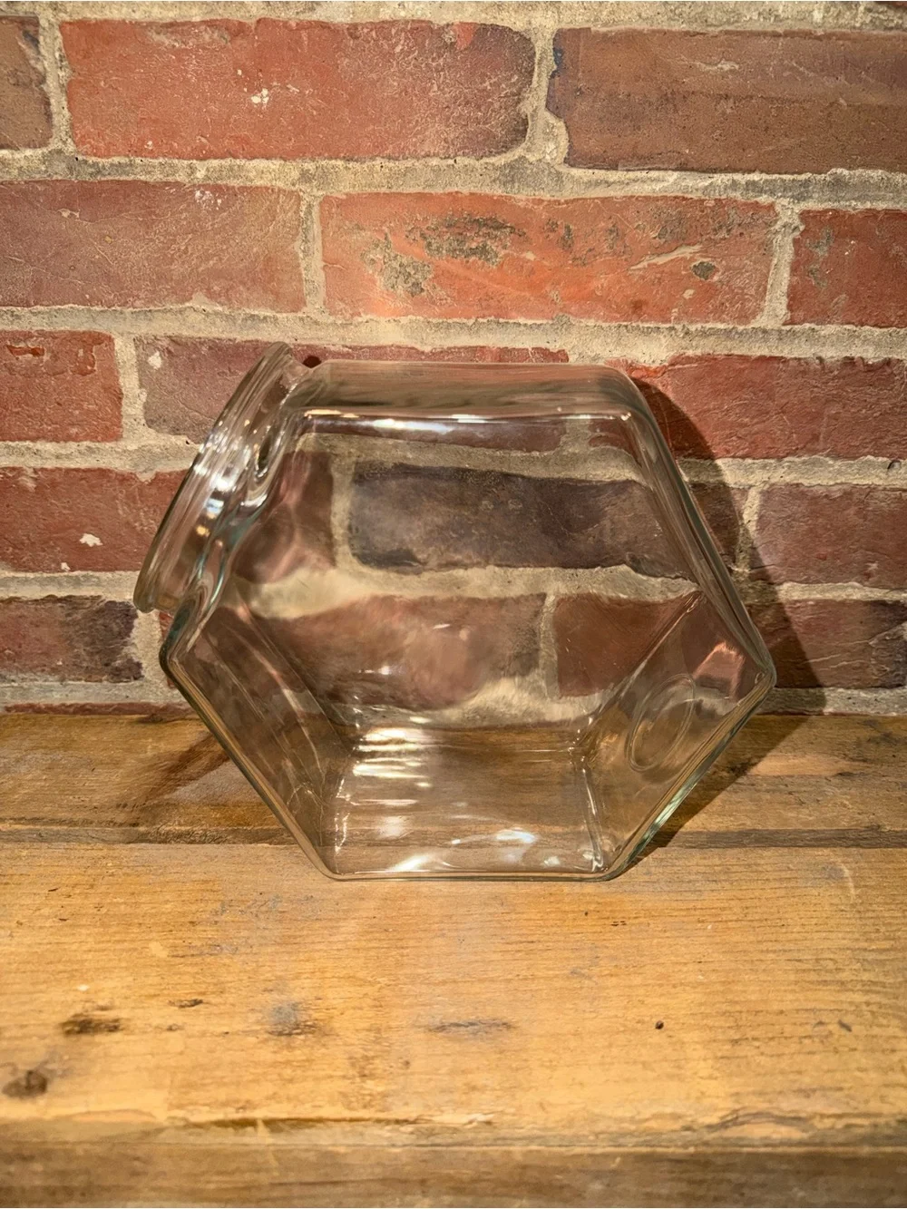 Set of 4 Kitchen Glass Storage Jars with Wood Lids Seal Baking Ingredients